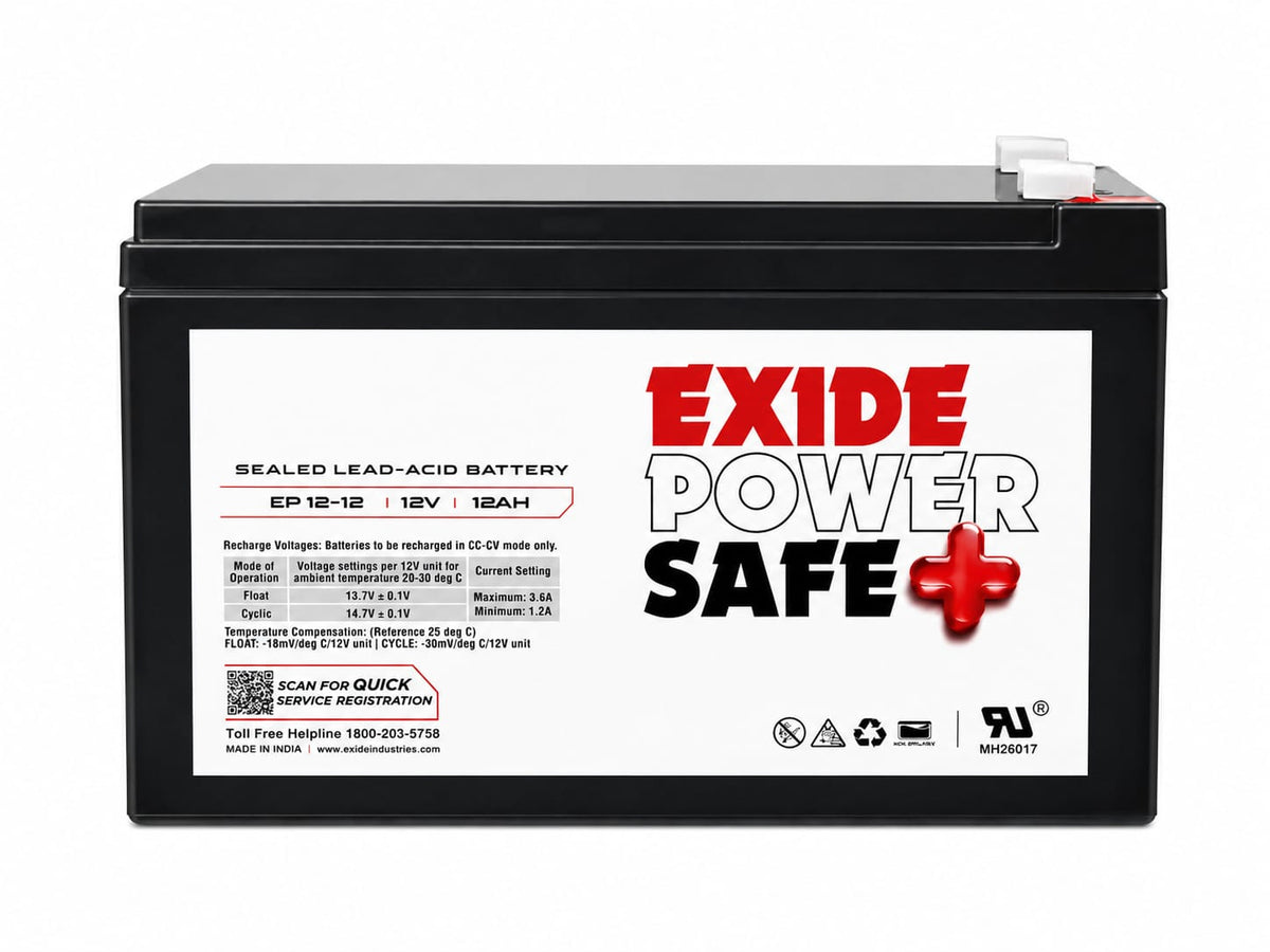 Exide Powersafe Plus SMF Battery EP12 12V 12Ah