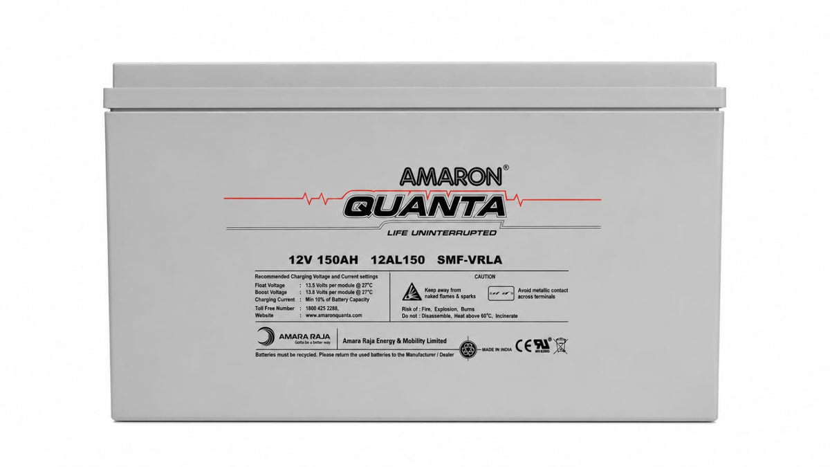 Amaron Quanta 12AL150 SMF VRLA UPS Battery 150Ah