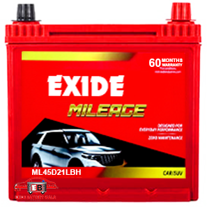 Exide Mileage ML45D21LBH