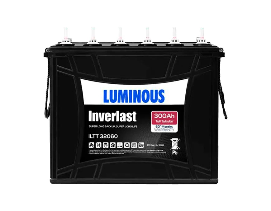 Luminous ILTT 32060 300Ah Tall Tubular Inverter Battery