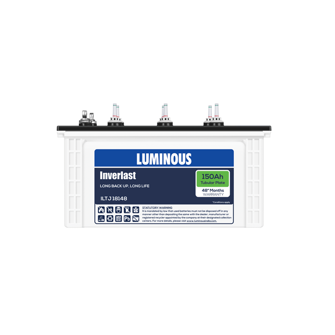 Luminous Inverlast ILTJ 18148 Tall Tubular Inverter Battery