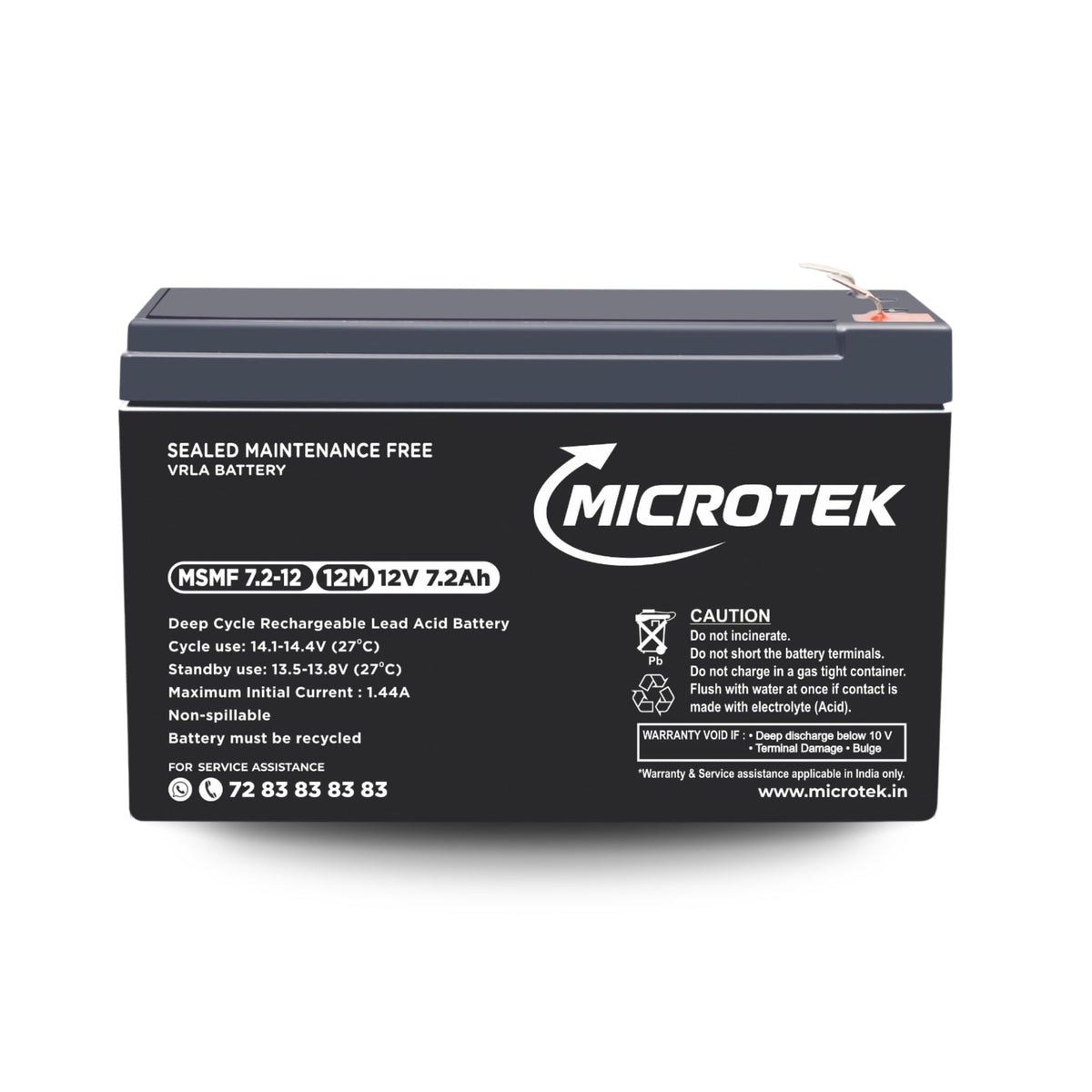 Microtek MSMF 7.2-12 7.2Ah SMF UPS Battery