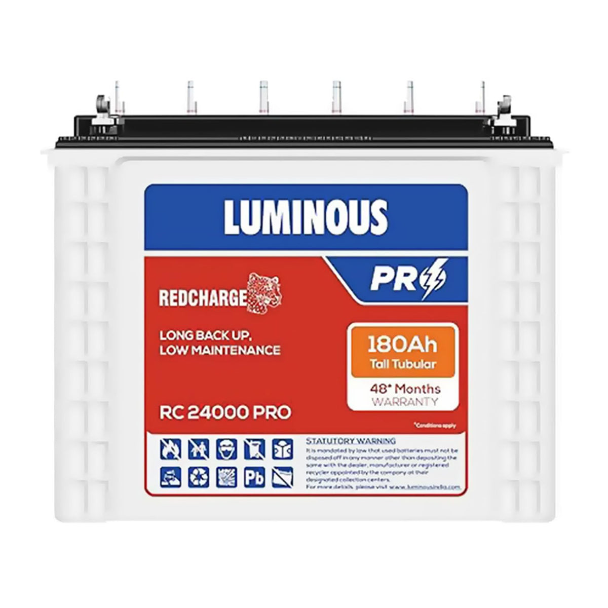 Luminous Red Charge RC 24000 Pro inverter battery