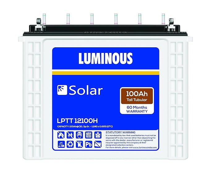 Luminous LPTT12100H - 100Ah Tall Tubular Solar Battery
