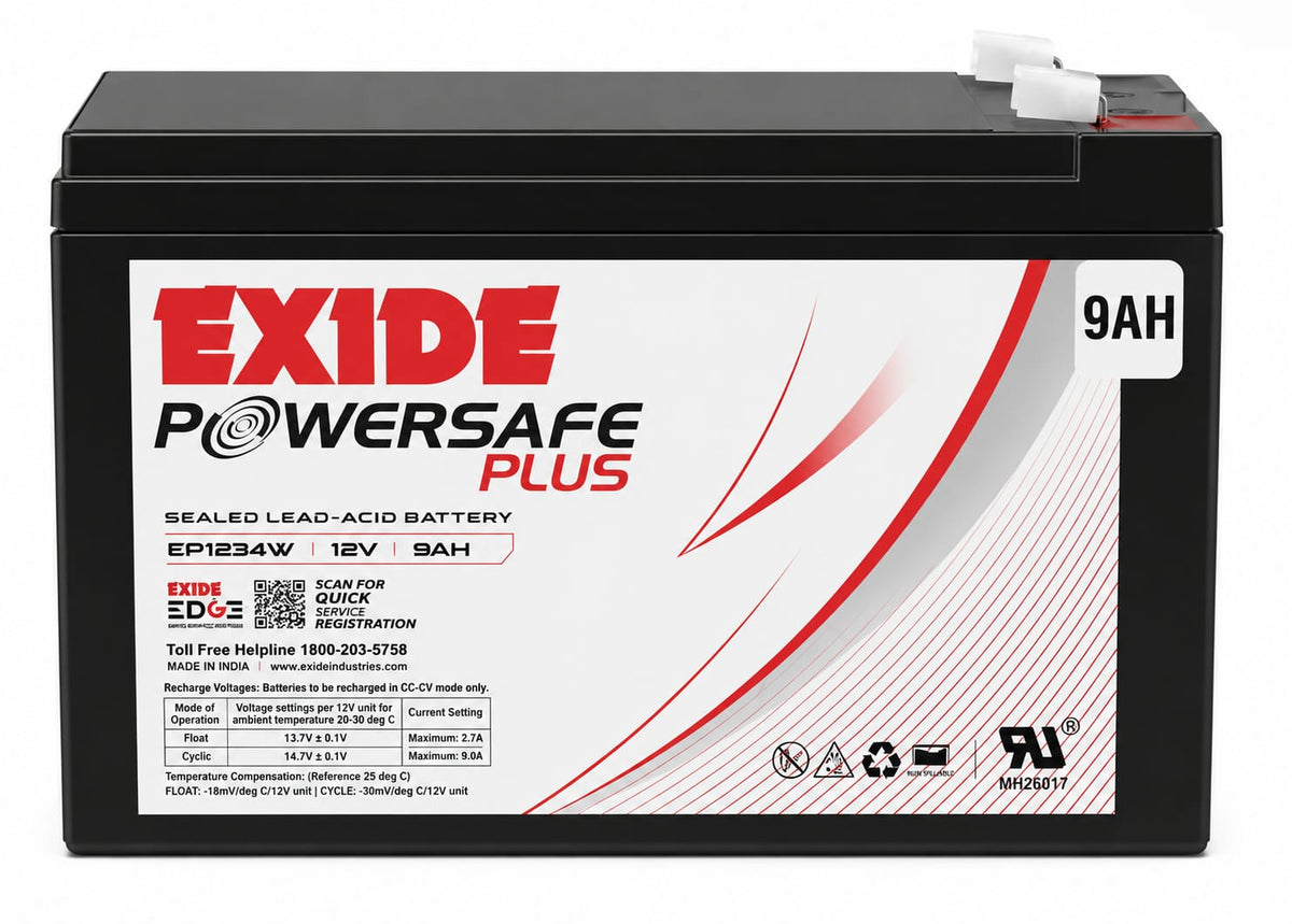 Exide Powersafe Plus SMF Battery EP9 12V 9Ah