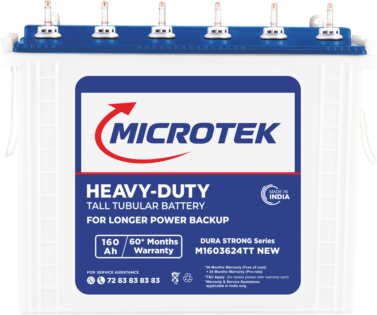 Microtek Solar Combo Set - 160Ah Tall Tubular battery (component photo)