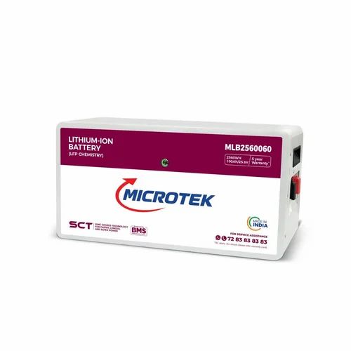 Microtek Lithium Ion MLB2560060 - 25.6V 100Ah LiFePO4 Battery